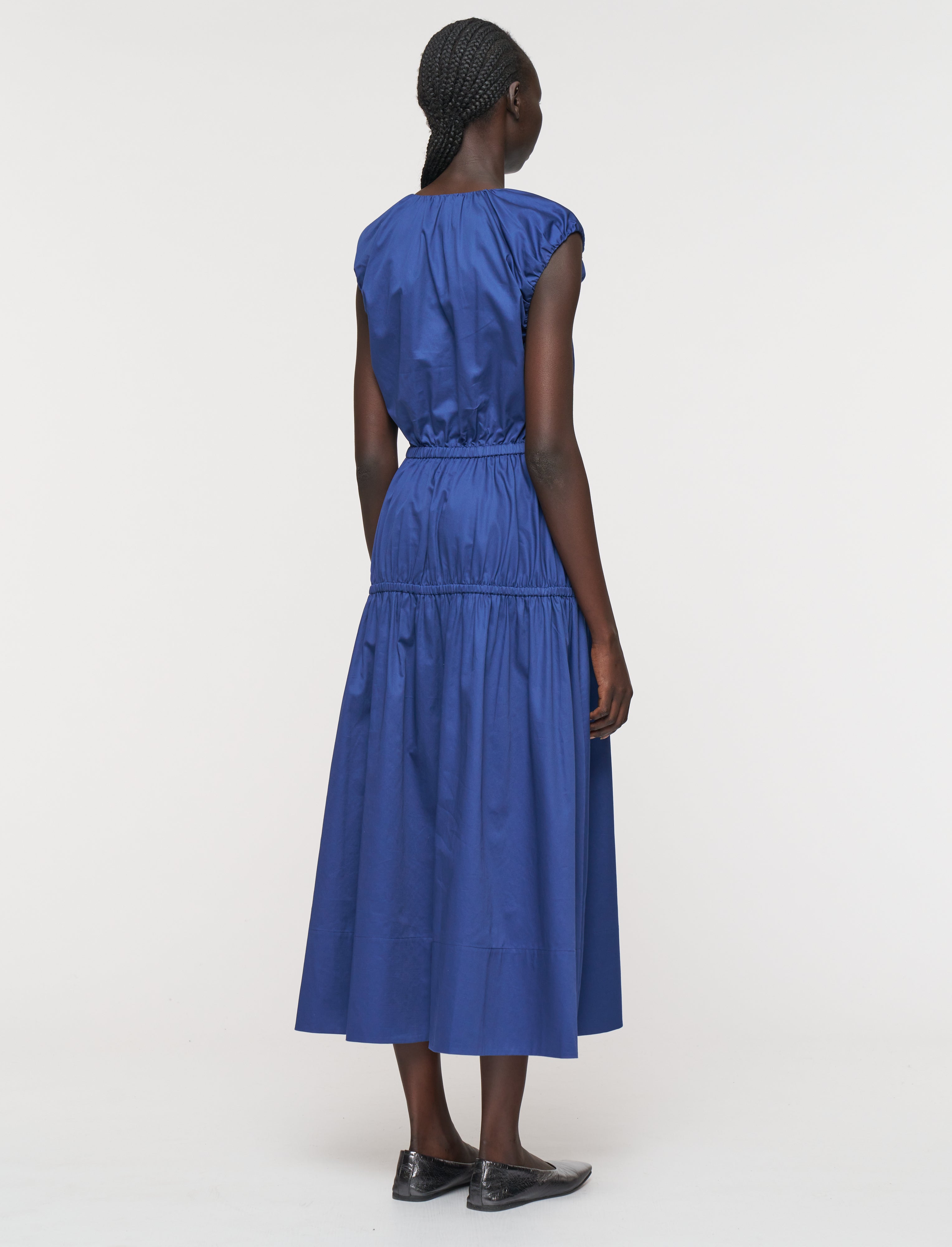 blue-sembat-cotton-sateen-dress-JOSEPH