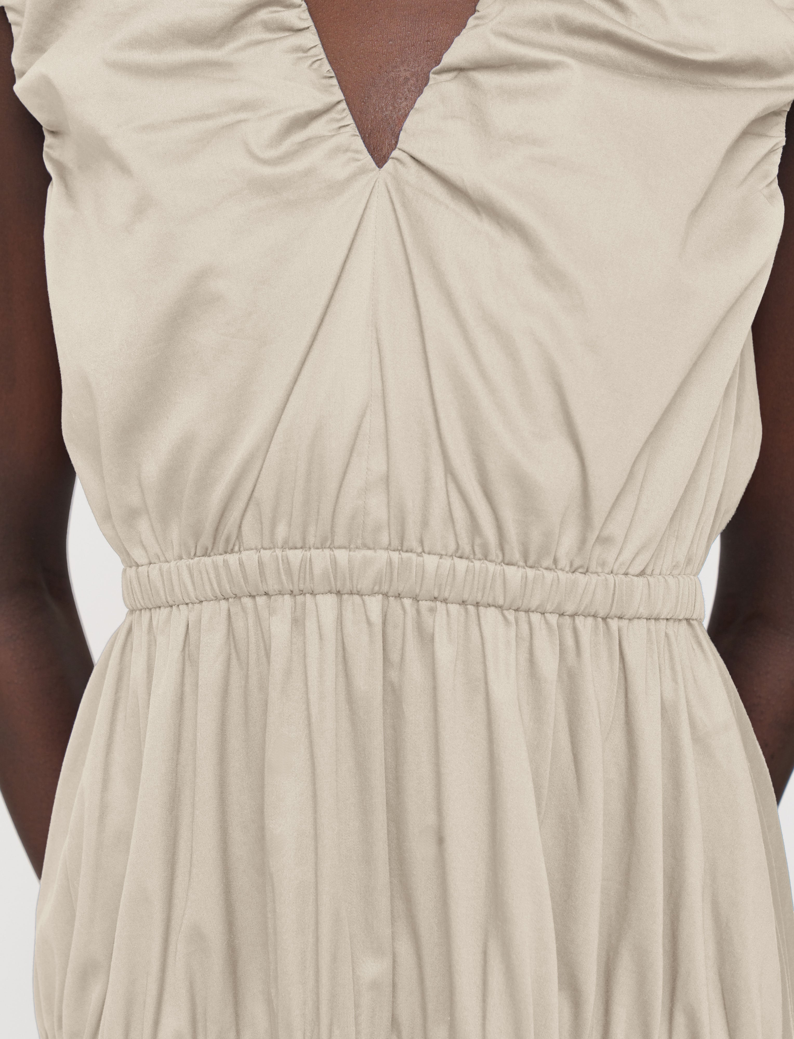beige-sembat-cotton-sateen-dress-JOSEPH