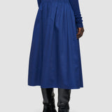 Blue Leonie Cotton Sateen Skirt - Joseph