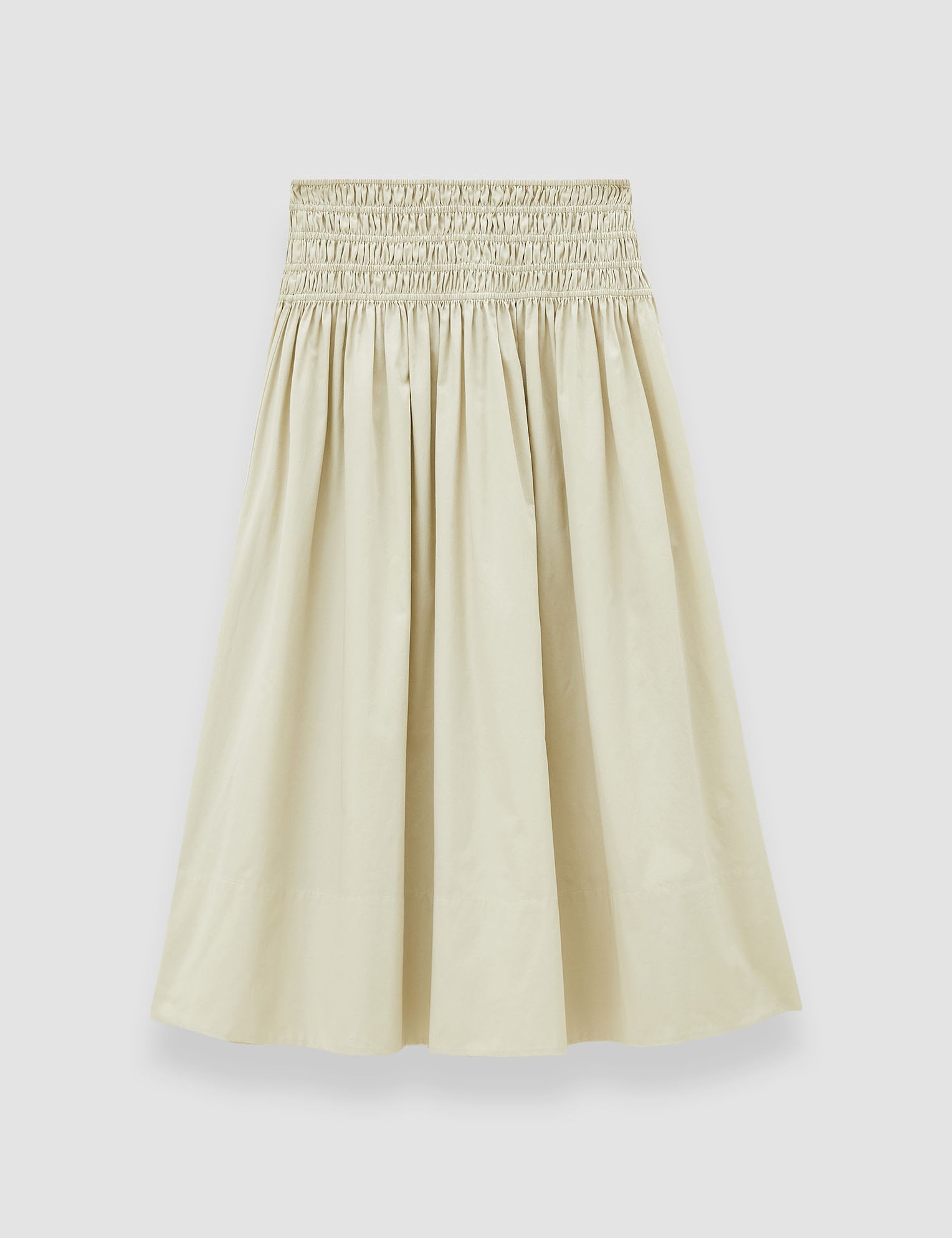 Beige Leonie Cotton Sateen Skirt - Joseph