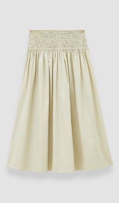 Beige Leonie Cotton Sateen Skirt - Joseph