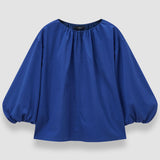 Blue Godin Cotton Sateen - Joseph