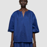 Blue Godin Cotton Sateen - Joseph