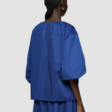 Blue Godin Cotton Sateen - Joseph