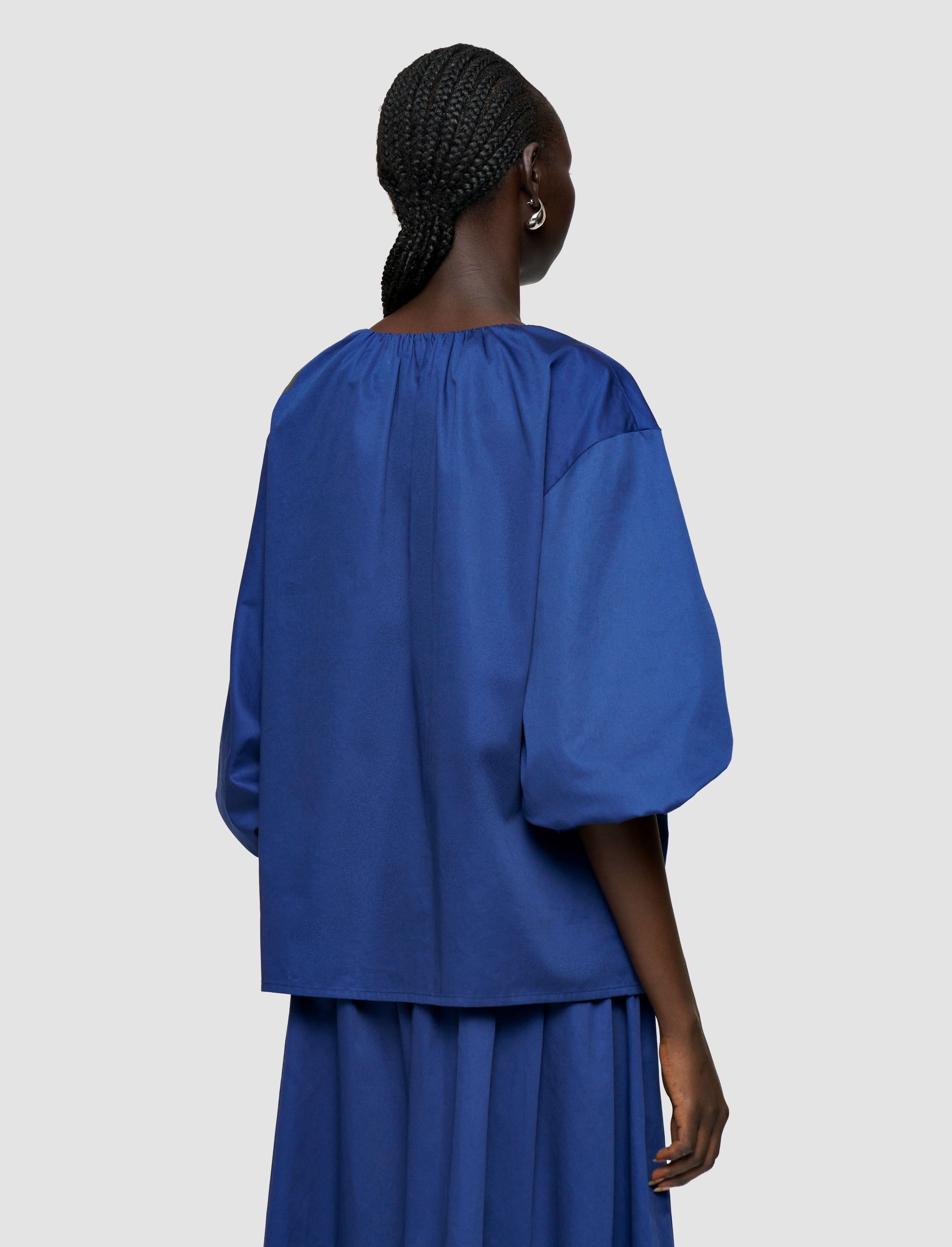 blue-godin-cotton-sateen-blouse-JOSEPH