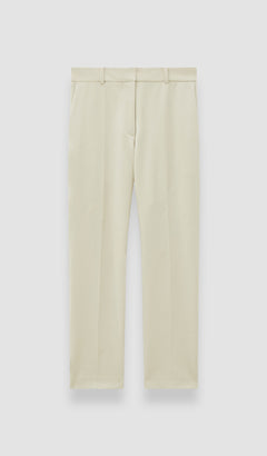Beige Bi-Stretch Toile Coleman Trousers - Joseph