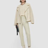 Beige Bi-Stretch Toile Coleman Trousers - Joseph