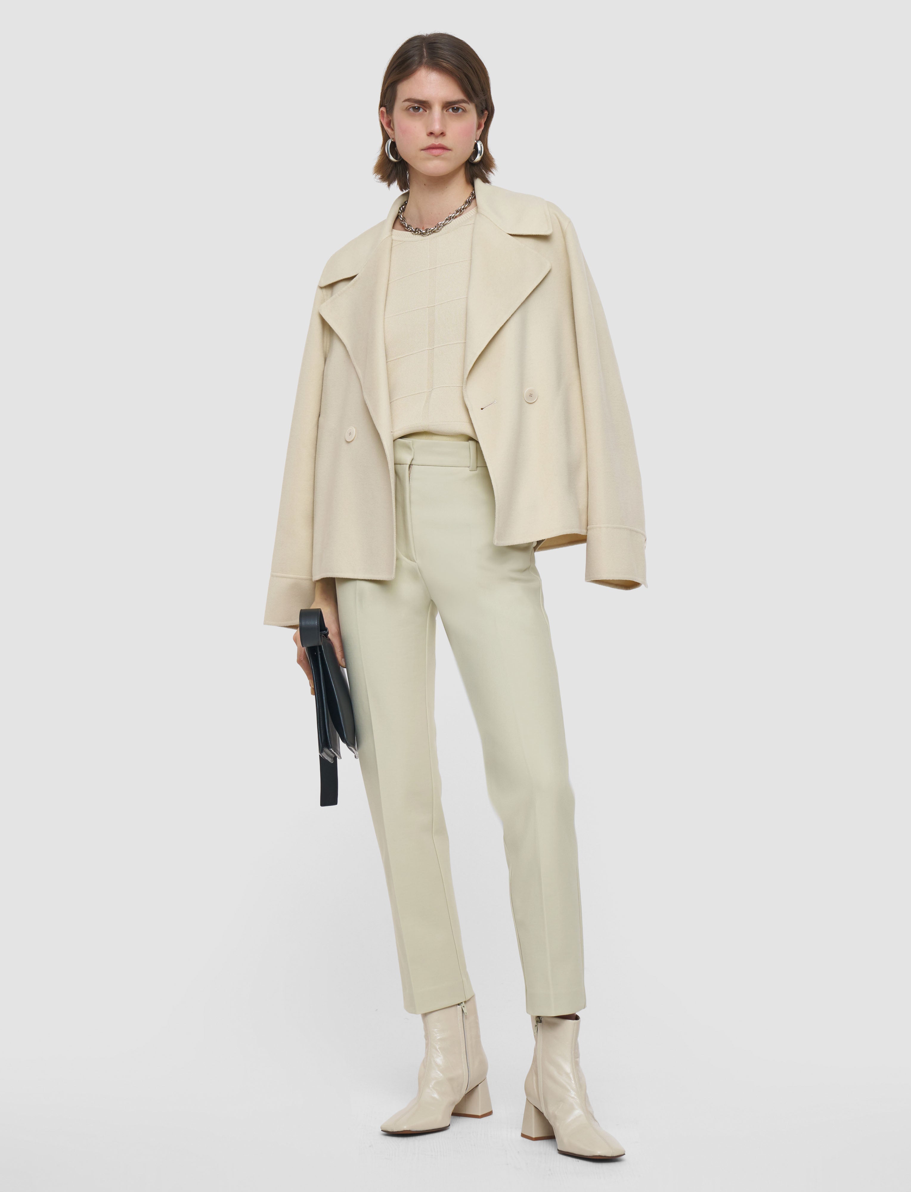 ベージュ-coleman-bi-stretch-toile-トラウザーズ-JOSEPH