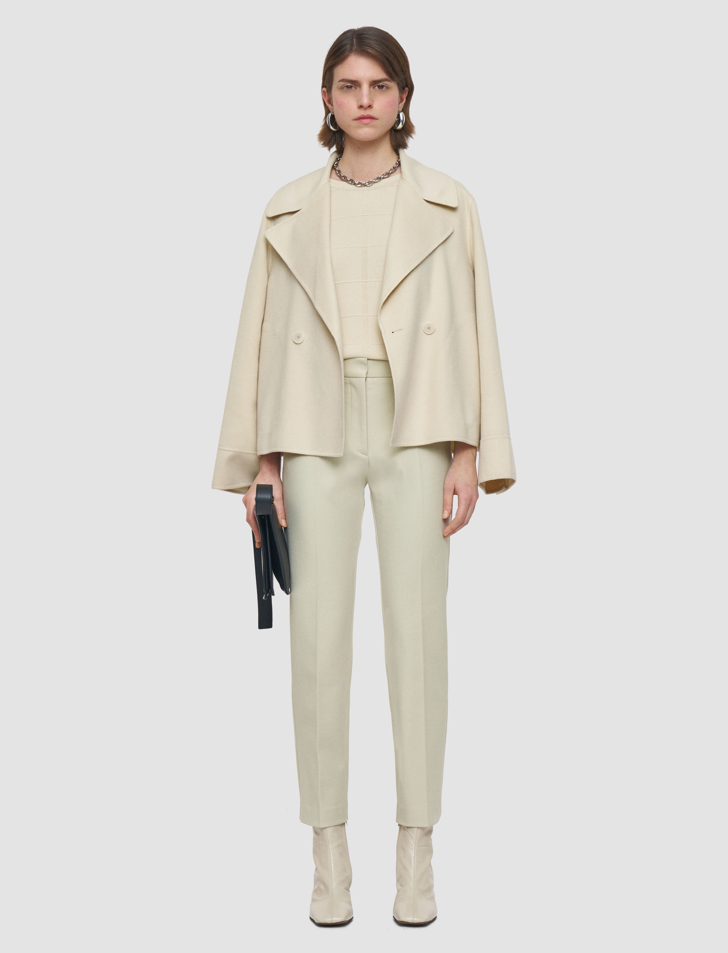 ベージュ-coleman-bi-stretch-toile-トラウザーズ-JOSEPH