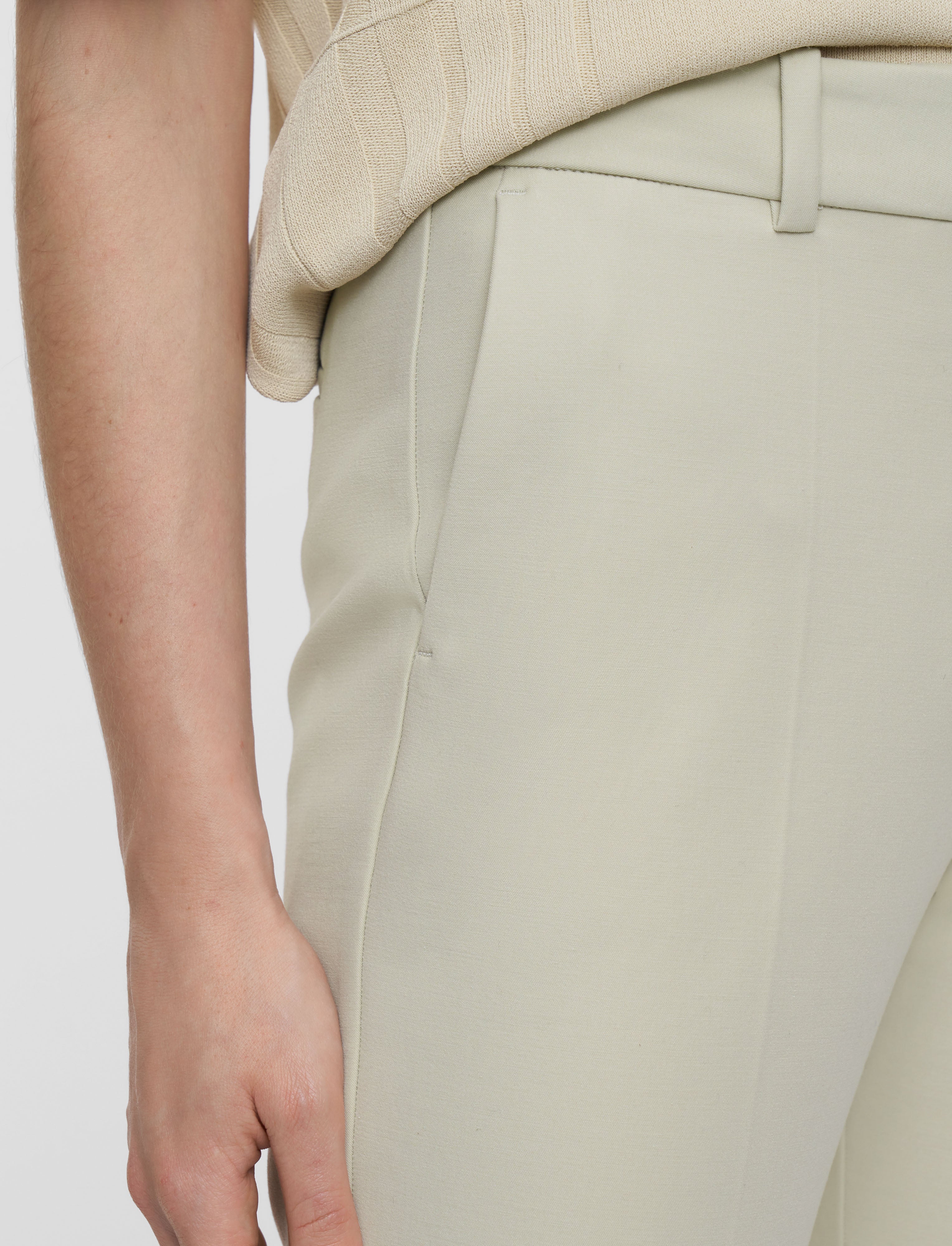 ベージュ-coleman-bi-stretch-toile-トラウザーズ-JOSEPH