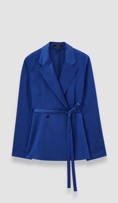 Blue Joubert Silk Satin Jacket - Joseph