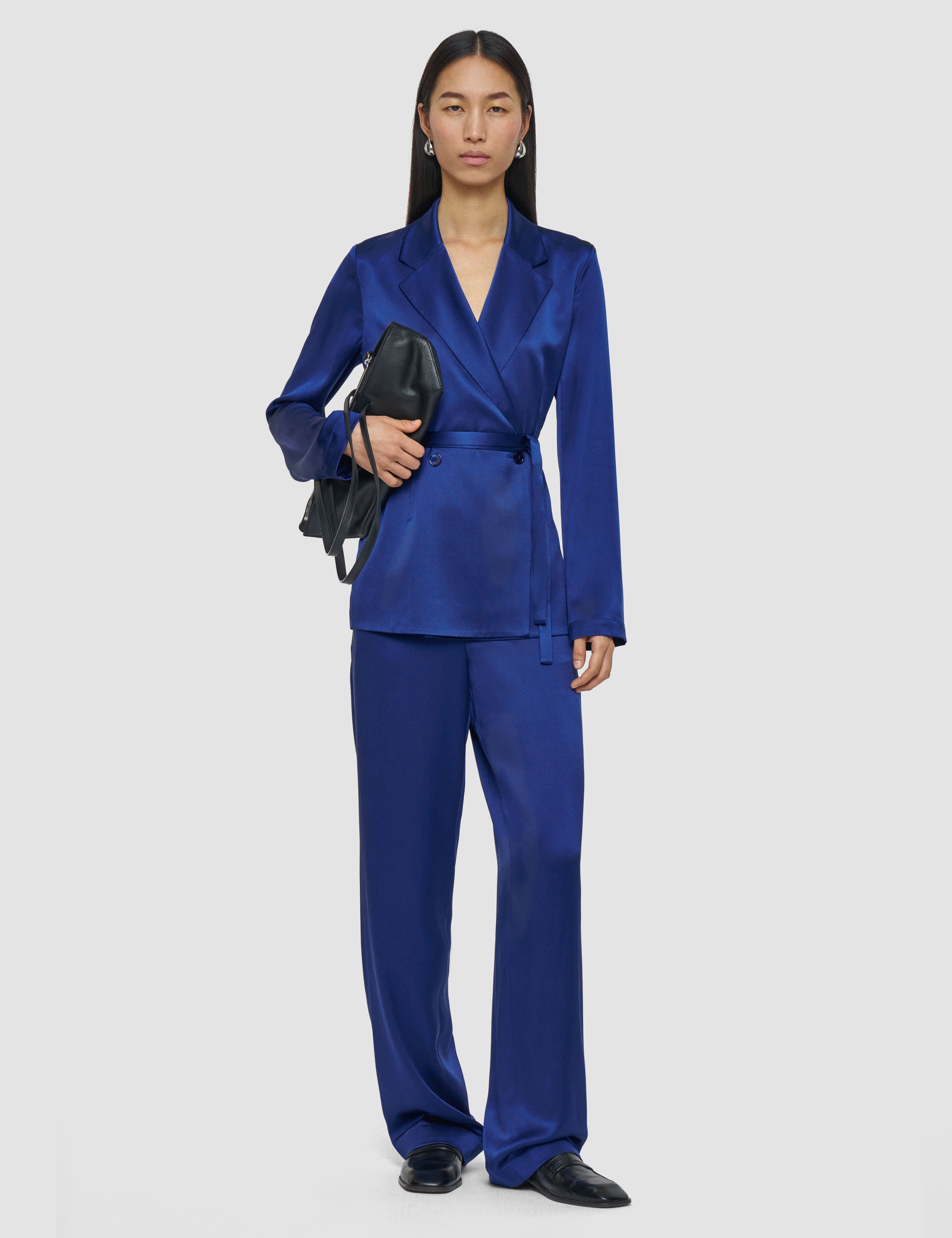 Blue Joubert Silk Satin Jacket - Joseph