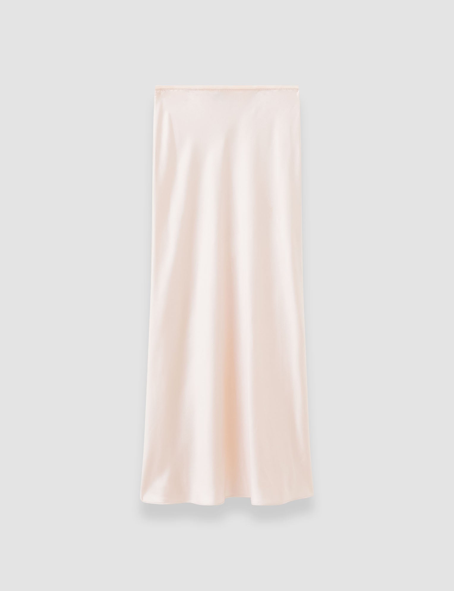 Pink Isaak Long Silk Satin Skirt - Joseph