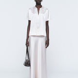 Gala Silk Satin Blouse