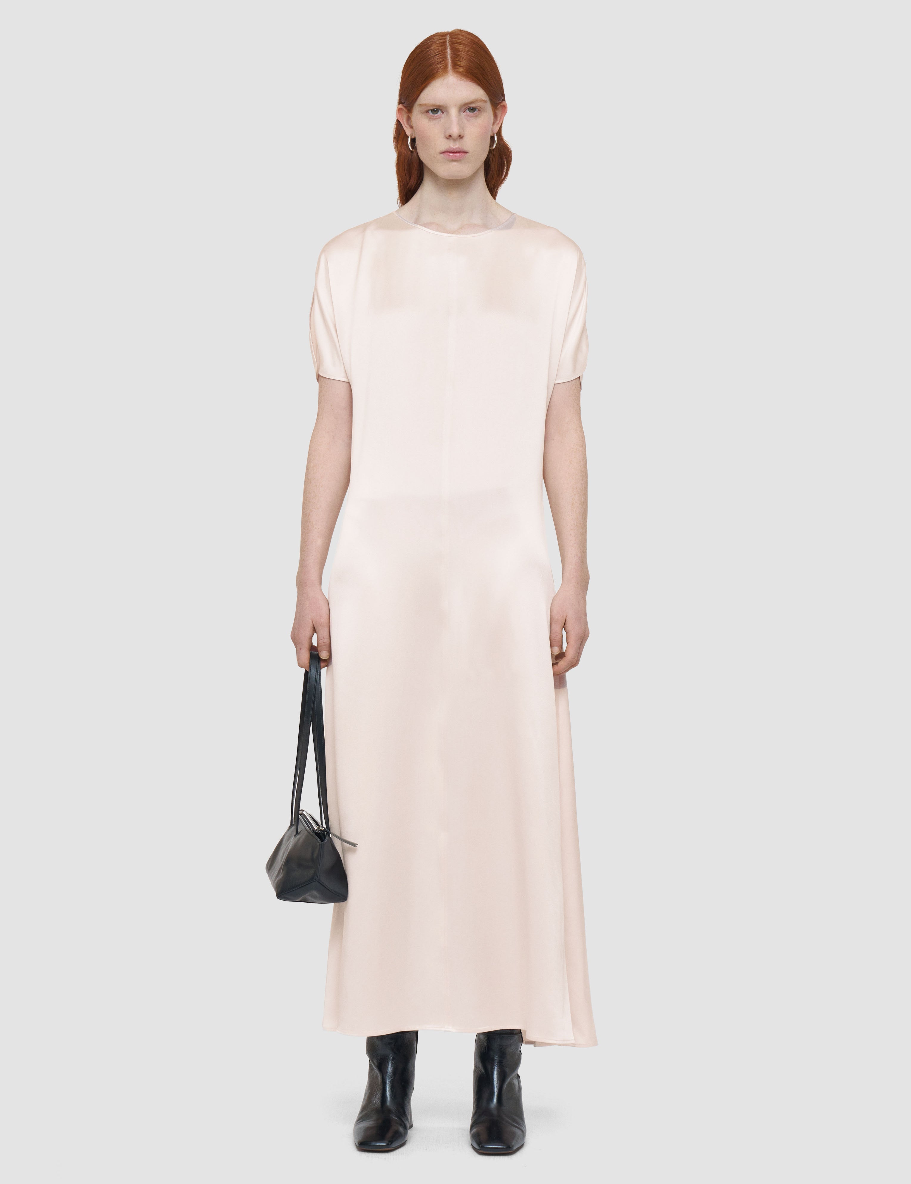 Pink Daviel Silk Satin Dress - Joseph