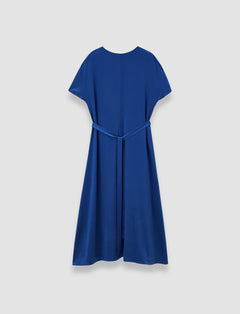 Blue Daviel Silk Satin Dress - Joseph