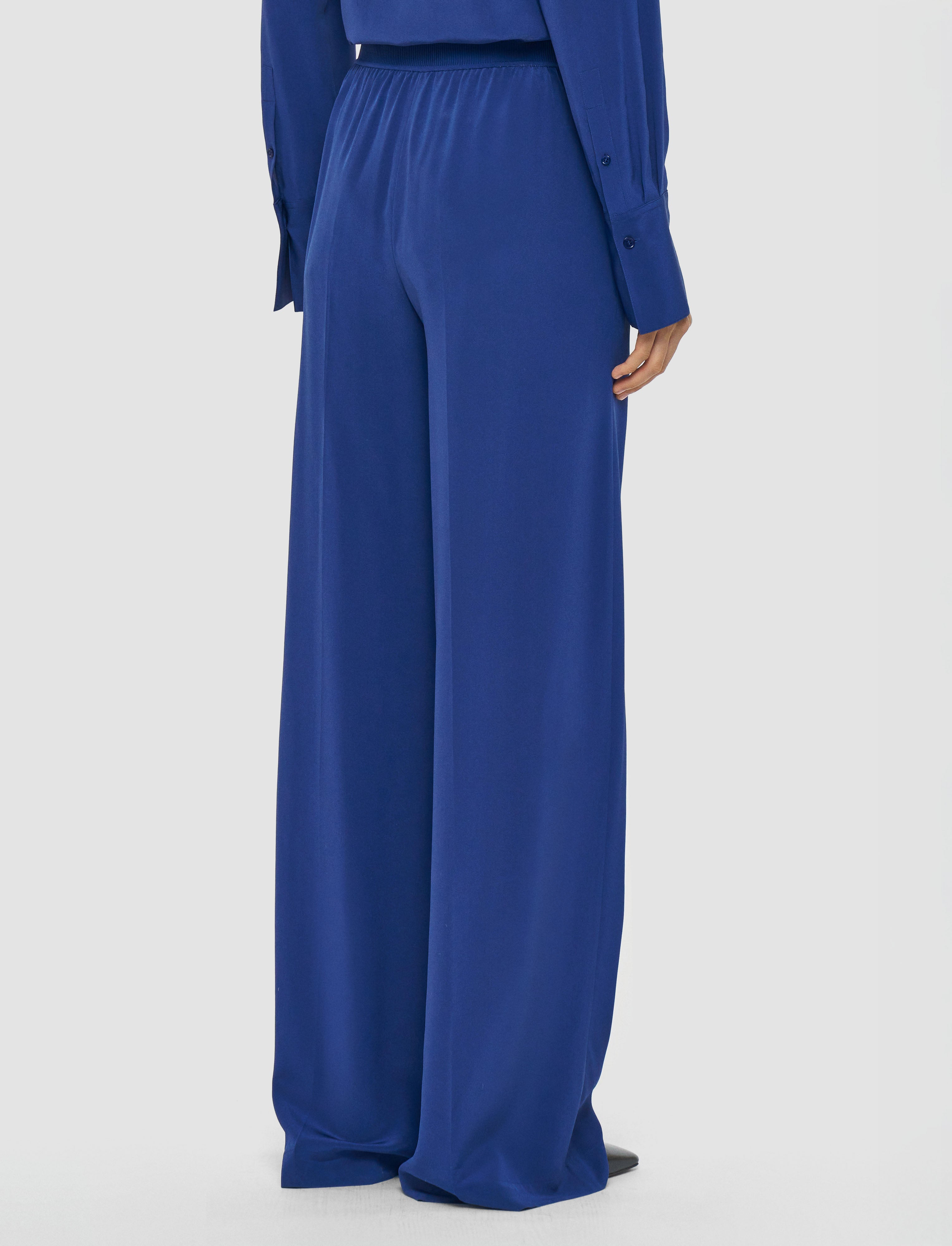 blue-hulin-crepe-de-soie-silk-trousers-JOSEPH