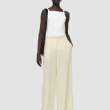 Beige Hulin Crepe de Soie Silk Trousers - Joseph