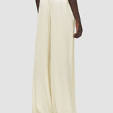 Beige Hulin Crepe de Soie Silk Trousers - Joseph