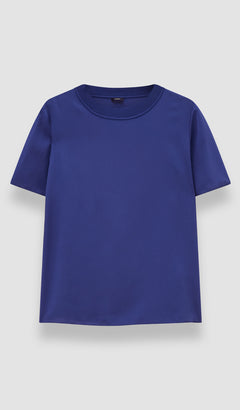 Blue Rubin Crepe de Soie Silk Blouse - Joseph