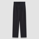 Black Tarn Crepe de Soie Silk Trousers - Joseph