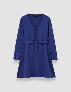 Blue Siam Crepe de Soie Silk Dress - Joseph
