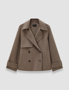 Brown Marne Double Face Cashmere Coat - Joseph