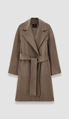 Brown Costa Double Face Cashmere Coat - Joseph