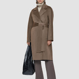 Brown Costa Double Face Cashmere Coat - Joseph