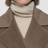 Brown Costa Double Face Cashmere Coat - Joseph