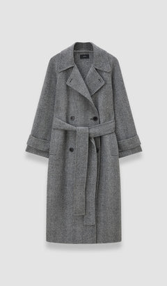 Multicolour Navarre Linear Double Face Wool Coat - Joseph