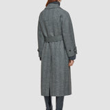 Multicolour Navarre Linear Double Face Wool Coat - Joseph