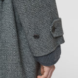 Multicolour Navarre Linear Double Face Wool Coat - Joseph