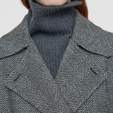 Multicolour Navarre Linear Double Face Wool Coat - Joseph