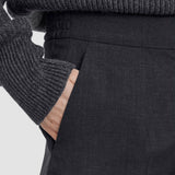 Grey Alanel Light Wool Tailoring Trousers - Joseph