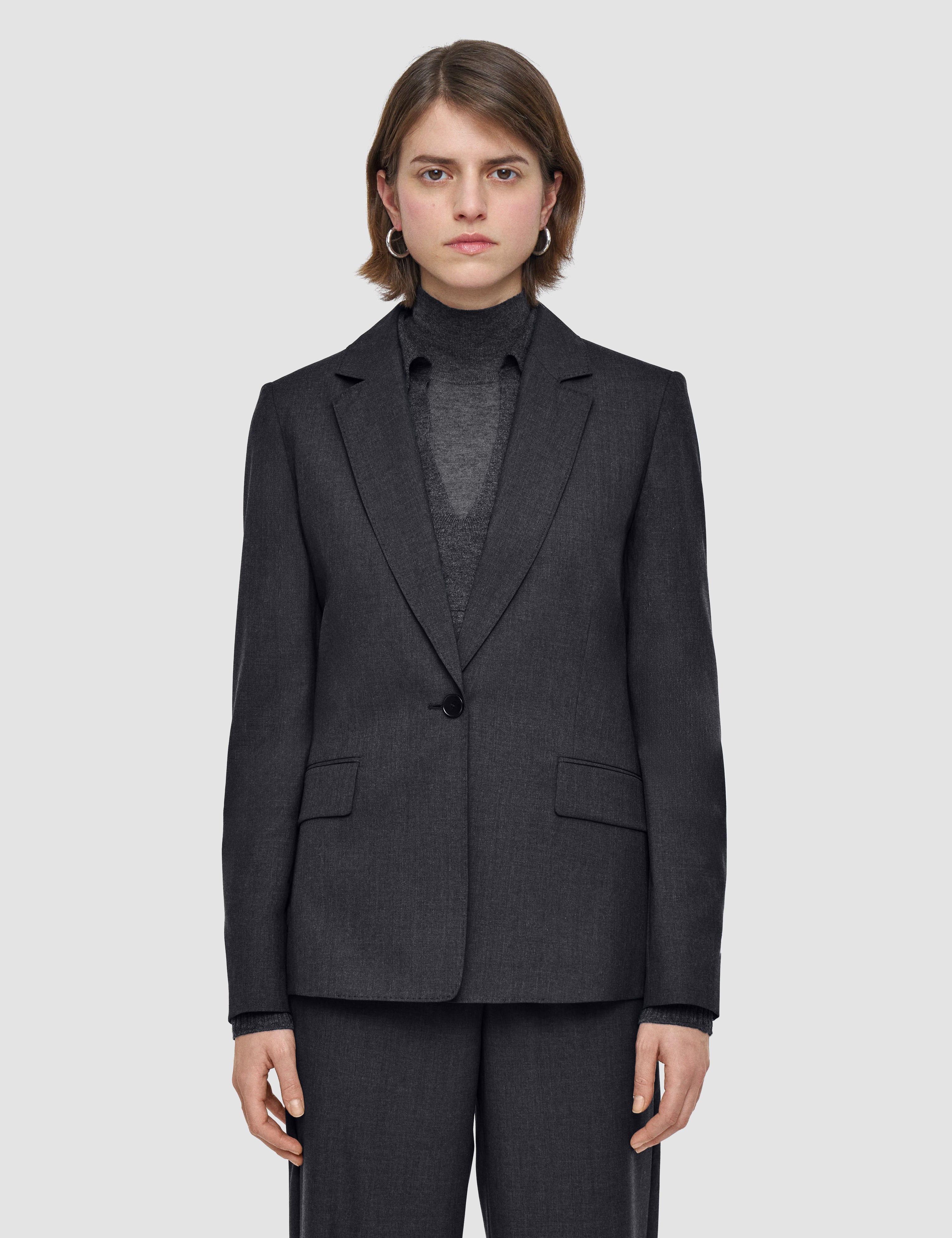 Grey Marty Light Wool Tailoring Jacket - Joseph