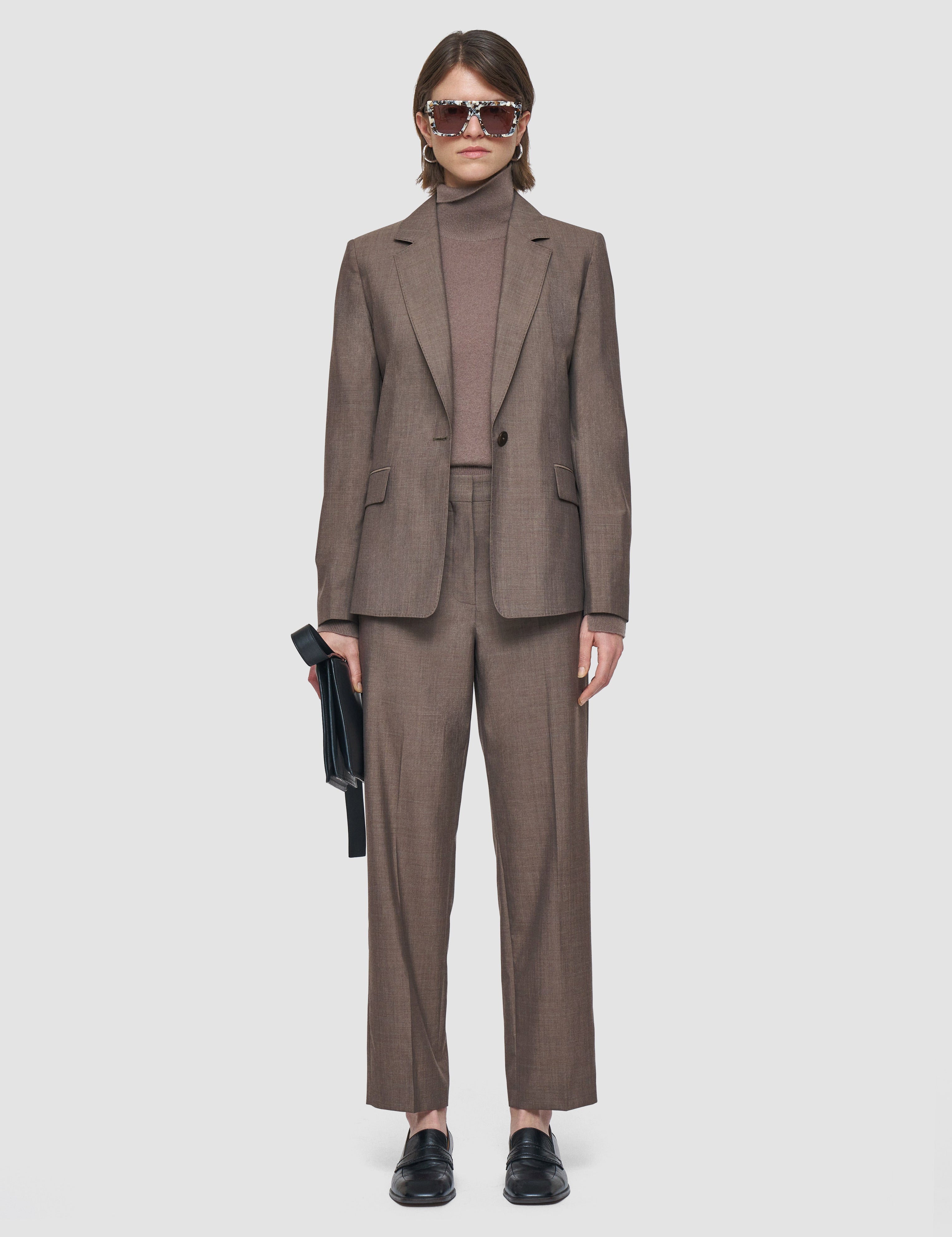 Brown Marty Light Wool Tailoring Jacket - Joseph