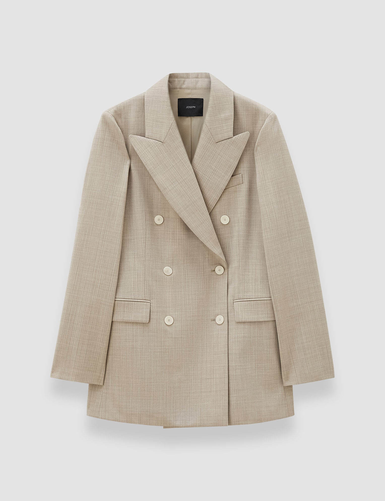 Beige Valery Melange Wool Jacket - Joseph