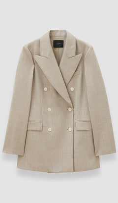 Beige Valery Melange Wool Jacket - Joseph