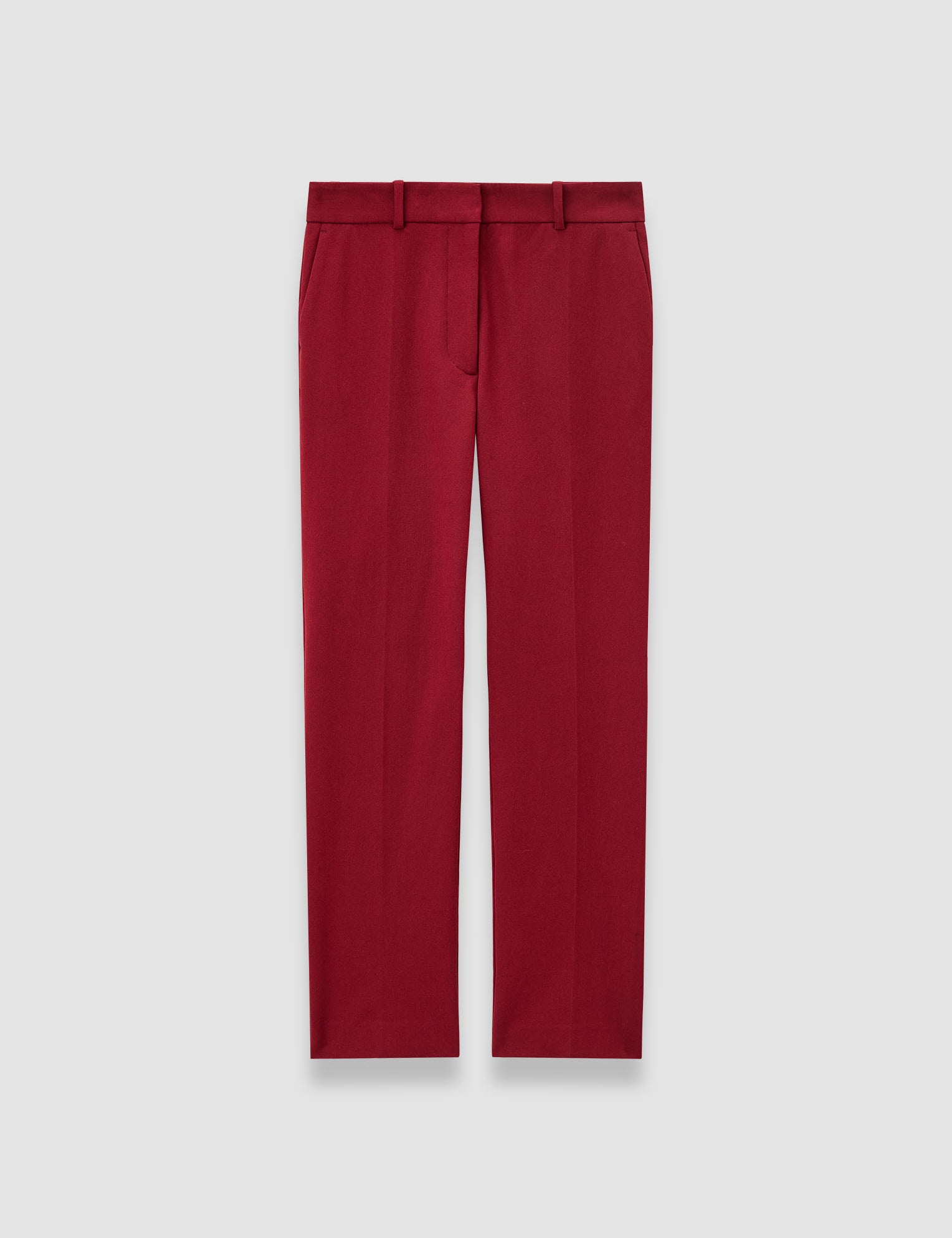 Red Coleman Gabardine Stretch Trousers - Joseph