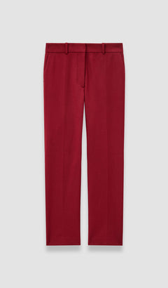 Red Coleman Gabardine Stretch Trousers - Joseph