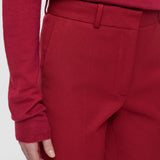 Red Coleman Gabardine Stretch Trousers - Joseph