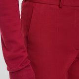 Red Coleman Gabardine Stretch Trousers - Joseph