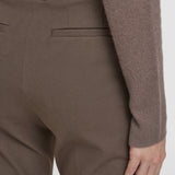 Brown Coleman Gabardine Stretch Trousers - Joseph