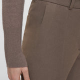 Brown Coleman Gabardine Stretch Trousers - Joseph