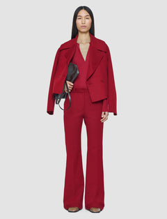 Red Tafira Gabardine Stretch Trousers - Joseph