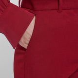 Red Tafira Gabardine Stretch Trousers - Joseph
