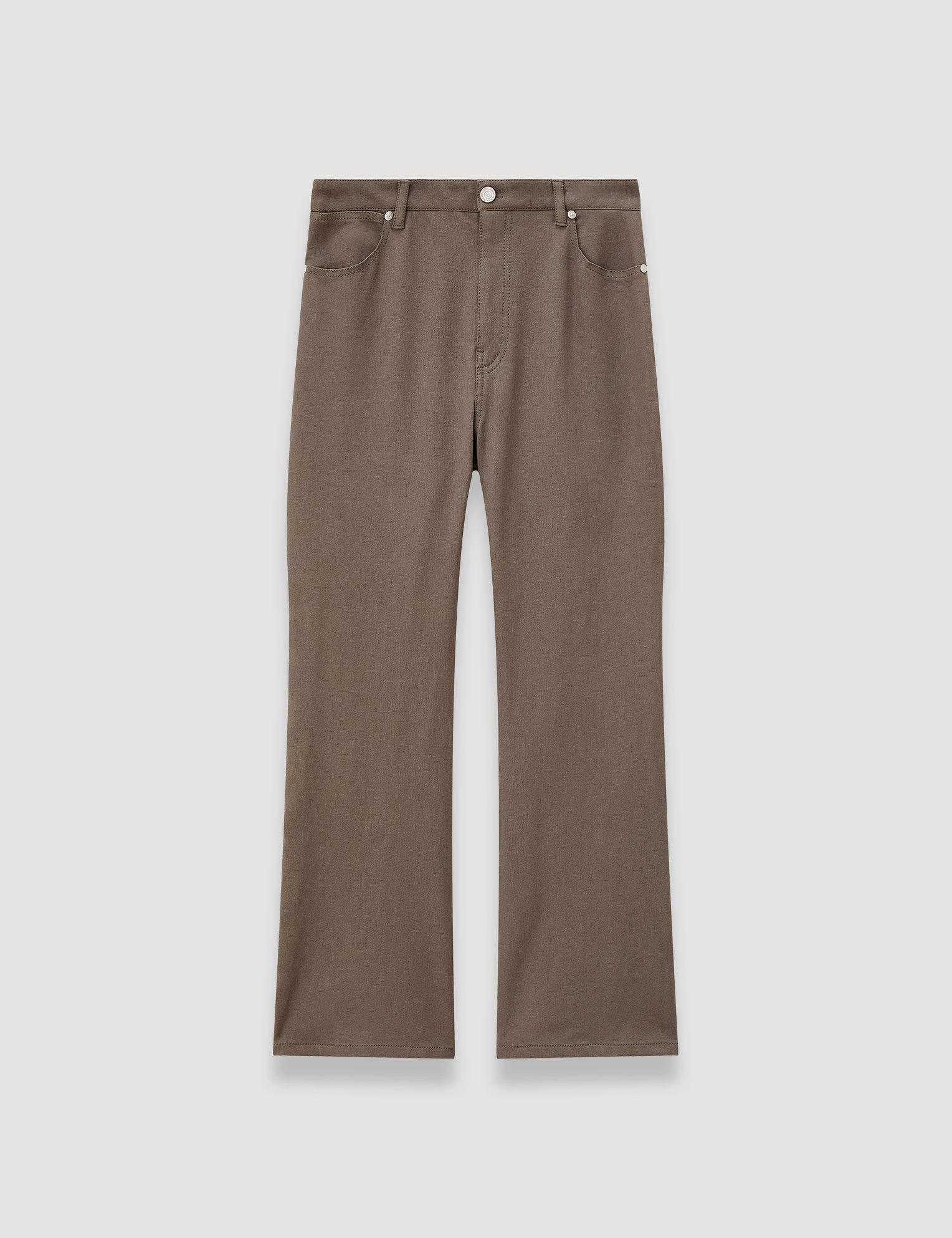 Brown Tafira Gabardine Stretch Trousers - Joseph