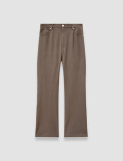 Brown Tafira Gabardine Stretch Trousers - Joseph
