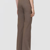 Brown Tafira Gabardine Stretch Trousers - Joseph